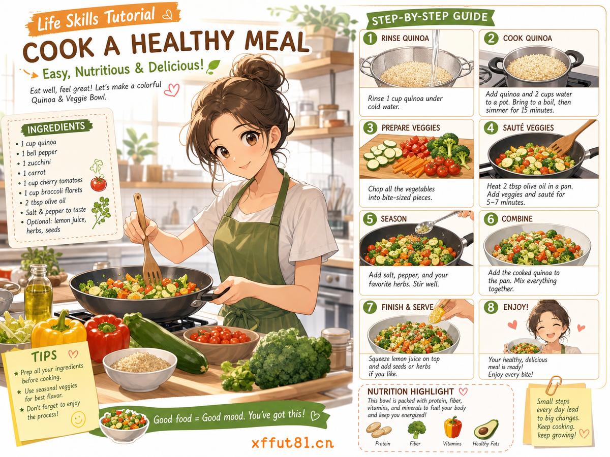猎奇生活技能动漫-健康饮食教程